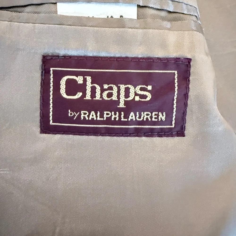 Vintage Chaps by Ralph Lauren Houndstooth Blazer 42R Silk Wool Blend Y2K Canada